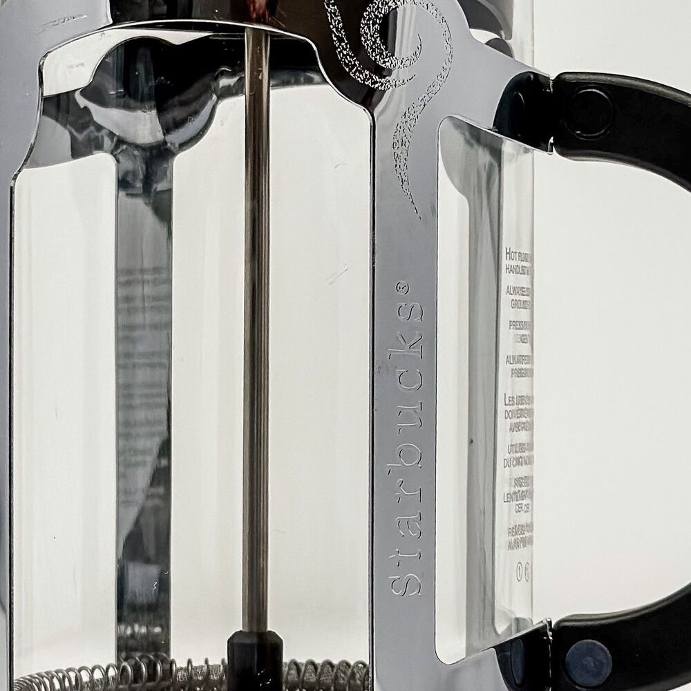 Starbucks Barista French Press 8 Cup Glass and Stainless Steel Coffee Maker EUC! - Picture 4 of 6